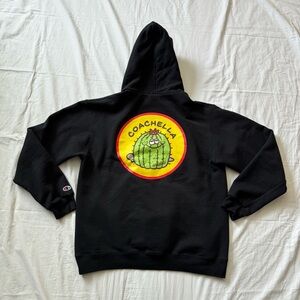 Coachella hoodie sweatshirt, hood with adjustable tie, kangaroo pocket